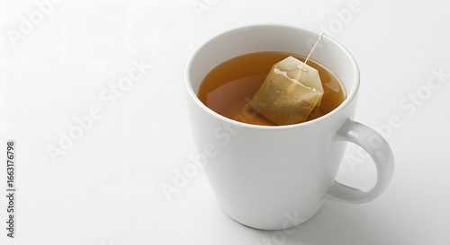 Minimalist Tea Mug with Tea Bag