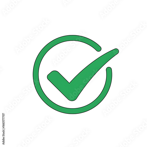 Green Check Mark Circle Icon
