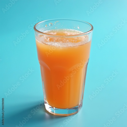 Wallpaper Mural glass of seedless passion fruit juice isolated on blue background Torontodigital.ca