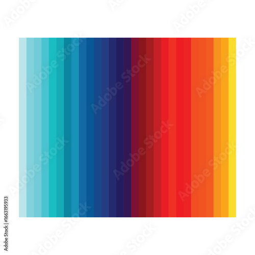 Vibrant spectrum of colors transitioning from cool blues and greens to warm reds and oranges