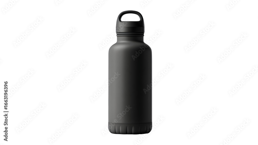 Black Water Bottle, isolated on transparent background Black Water Bottle, isolated on transparent background
