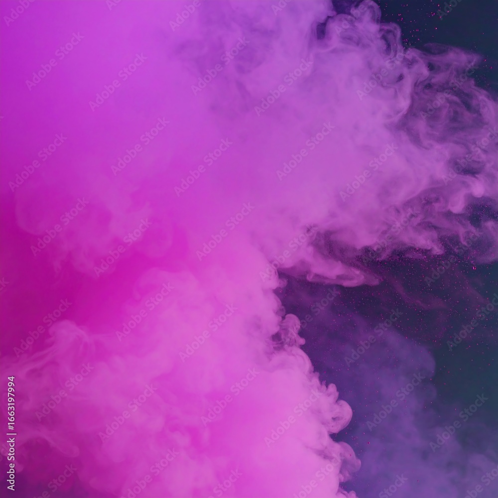 Fototapeta premium Vibrant pink and purple smoke swirls