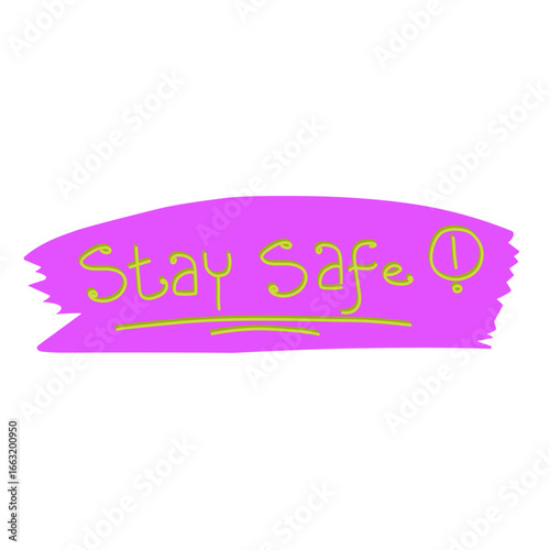 stay safe sticker