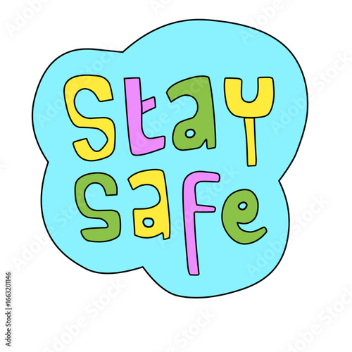 stay safe sticker