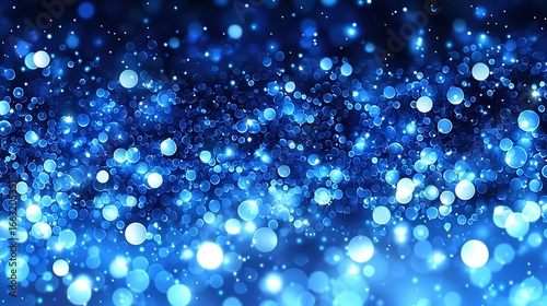 Dense Blue Light Spots Background: Festival Celebration & Tech Design