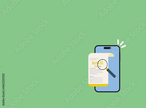 Manual user guide on phone
