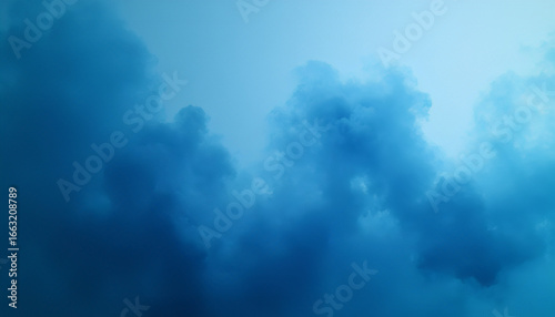 light rays in the blue sky