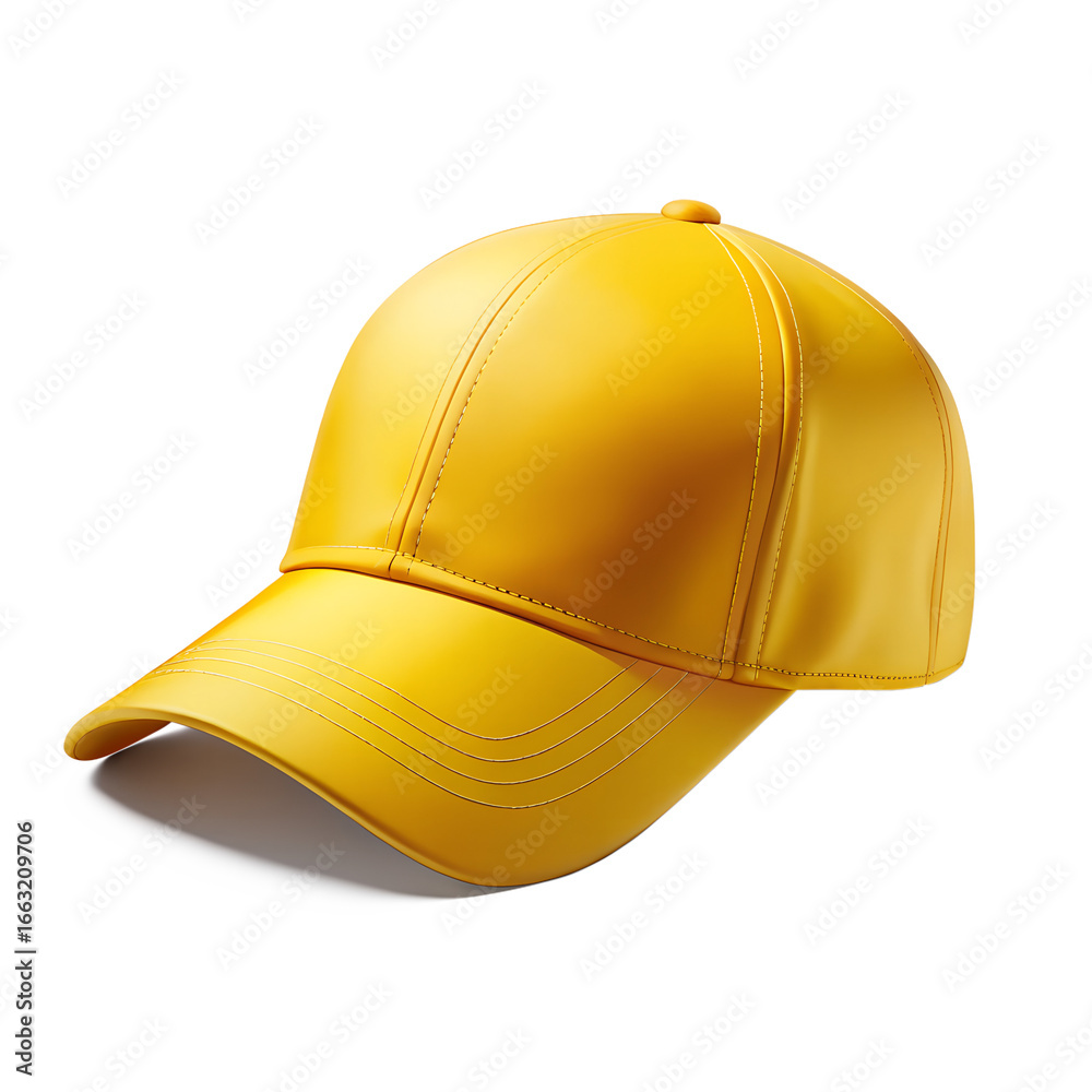Fototapeta premium yellow cap isolated