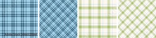 Grameen check shirt men's plaid seamless pattern set.tartan plaid for dress ,flannel skirt, tablecloth other modern and fashion summer textile print.
