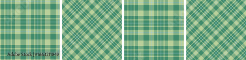 Seamless plaid and check pattern set. tartan checkered fabric fashion texture background.