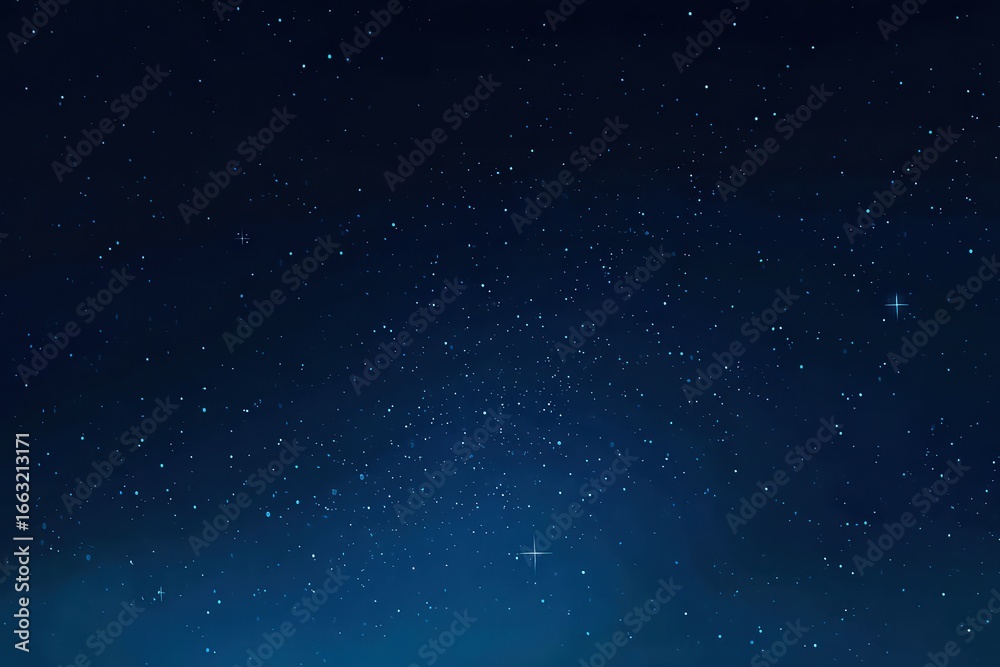 Fototapeta premium Night Sky With Glowing Stars