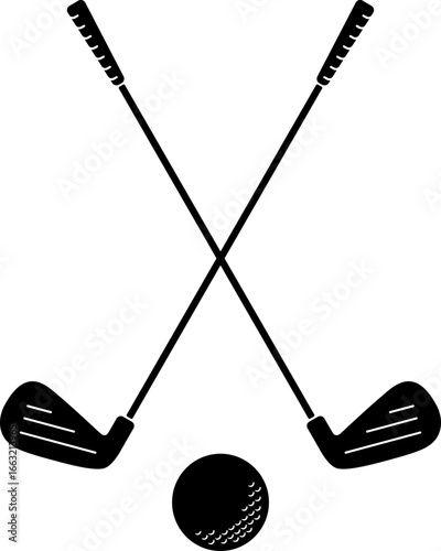 Golf club icon set.golf stick for sports apps, websites and design element. Game equipment. Professional sport, classic golf club for official competitions and tournaments. Isolated illustration