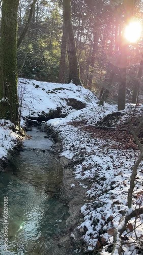 river in winter