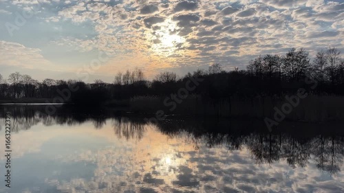sunrise over the lake