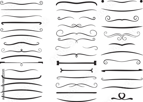 Elegant hand drawn dividers perfect for adding decorative style to creative design projects