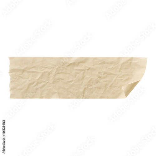 Wrinkled Adhesive Tape Strip