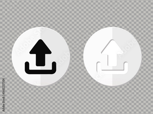 Modern upload web symbol 