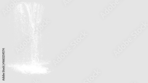 An abstract visualization of a waterfall with water flowing down. It captures the essence of nature's beauty and power. transparent background