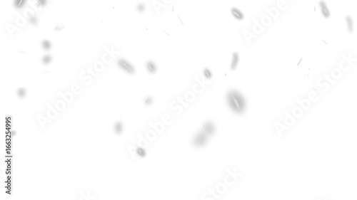 Abstract grey shapes floating on a surface  transparent background