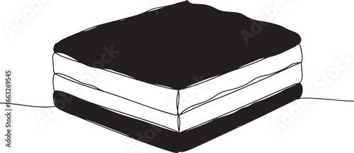 Delightful Nanaimo Bar Illustration Showcasing Canadian Dessert