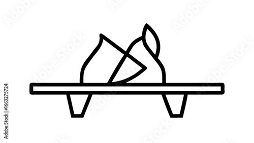 Bonfire clip art vector graphic design, camping fire pit icon, campfire drawing, wood burning vector image