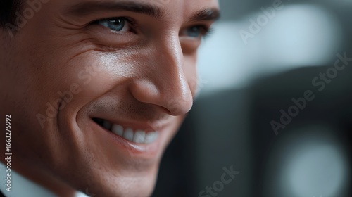 Free Download A friendly, smiling man exuding positivity and joy. - GFXLoad