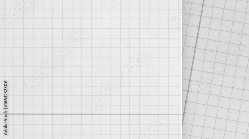 Seamless gray grid paper texture with square pattern. Perfect for use as background, abstract design element, wallpaper, or technical drawing surface in creative projects.