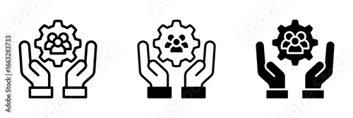 Employee Care multiple icon style vector illustration. Simple vector illustration 