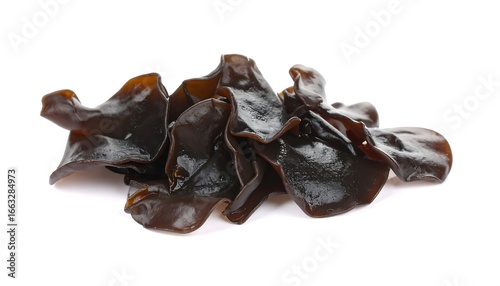 Dried black fungus pile