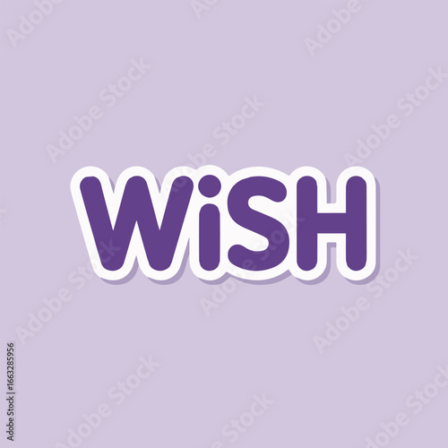 A simple yet heartfelt wish in elegant purple lettering, perfect for cards, invitations, and expressing good tidings, isolated on white background