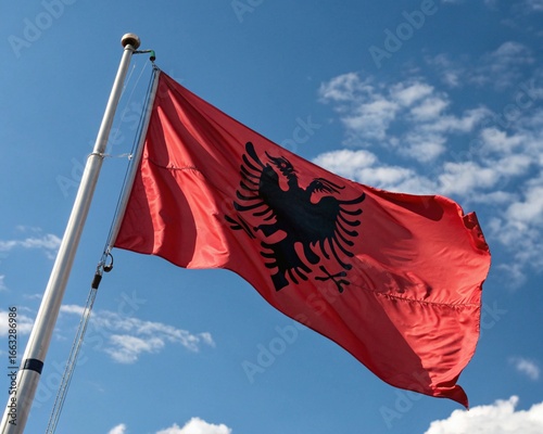 flag of Albania