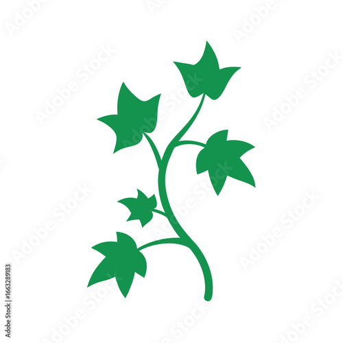 Watercolor spooky haunted ivy isolated on white background halloween eerie illustration artwork