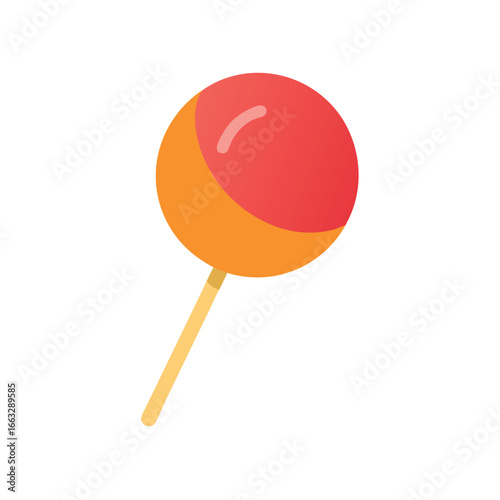 Watercolor lollipop illustration isolated on clean white background halloween candy decoration
