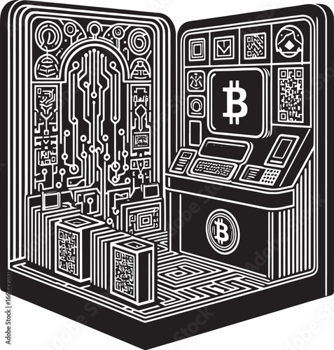 Artistic depiction of two women facing each other with a celestial backdrop in monochrome