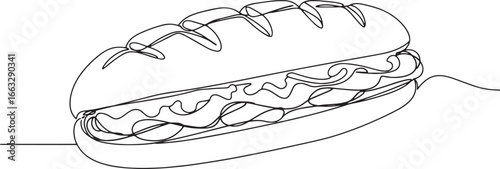 Minimalist line drawing of an Argentinian chorip