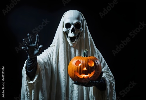 Scary halloween ghost costume