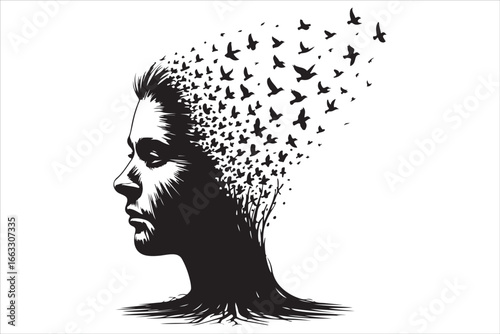 Suicide Ribbon Icon Silhouette Set – Awareness and Prevention Vectors