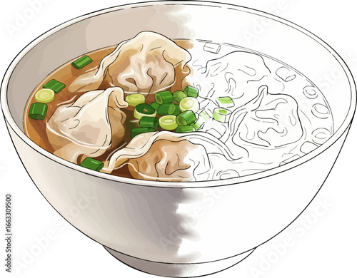 The Delicate Dumpling A Wonton Soup Sketch