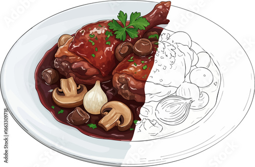 The French Countryside A Coq au Vin Sketch