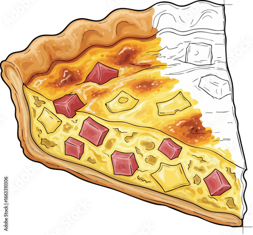 The Savory Pie A Quiche Sketch