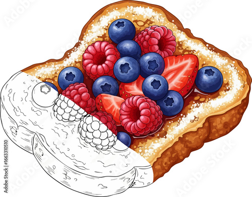 The Sweet Morning A French Toast Sketch