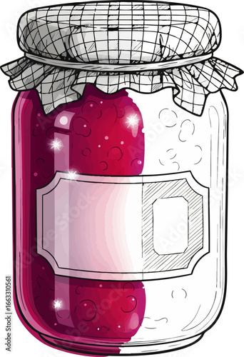 The Sweet Preserve A Jar of Jam Sketch