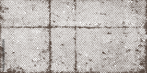 Seamless grey chain-link fence pattern, a textured metallic wall of rusty wire mesh