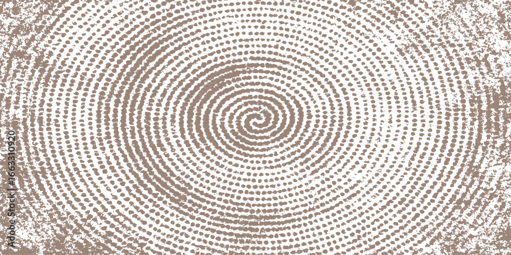 Fototapeta premium Close-up of old brown wood texture with a pattern of abstract circular rings and spirals