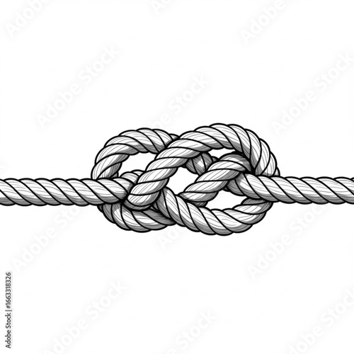 Securely fastened rope knot symbolizing strength, connection, and reliable solutions for your projects