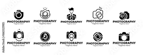 10 Photography Logo Set Modern Minimalist Creative Brand Design