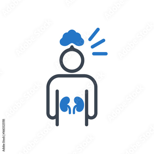 Adrenal Gland Stress Icon