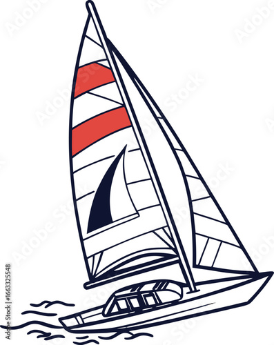 sailing boat on the sea