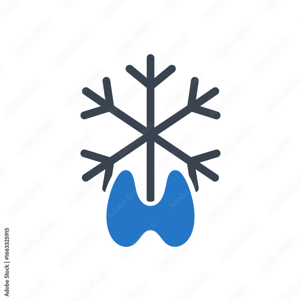 Fototapeta premium Thyroid Gland Disorder Icon