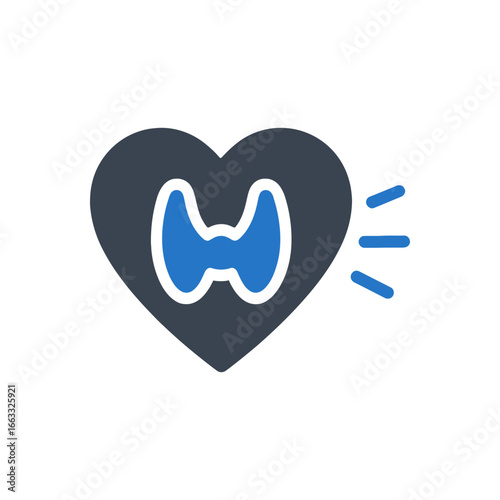 Thyroid Heart Disease Icon